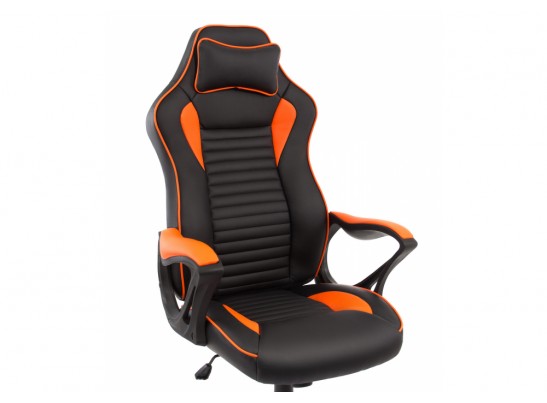 Компьютерное кресло Leon черное / оранжевое в Ростове-на-Дону