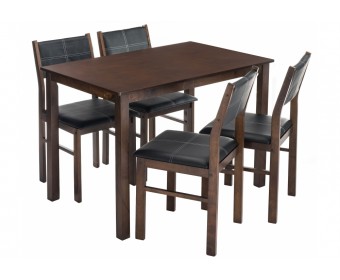 Обеденная группа Bahamas (стол и 4 стула) oak / black