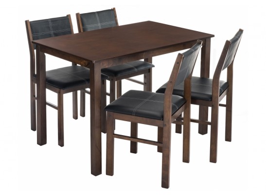 Обеденная группа Bahamas (стол и 4 стула) oak / black в Ростове-на-Дону