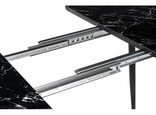 Стеклянный стол Кловис мрамор черный / черный в Ростове-на-Дону