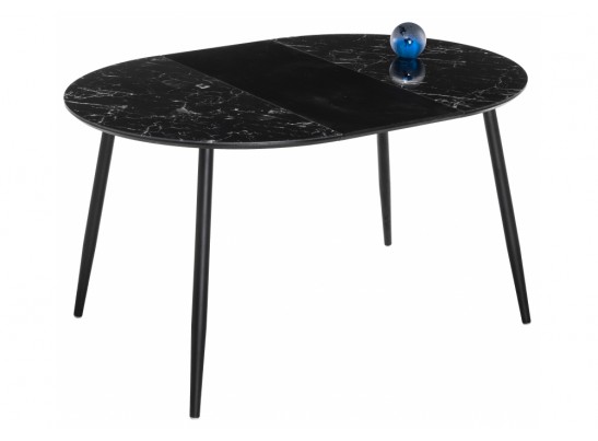 Стеклянный стол Кловис мрамор черный / черный в Ростове-на-Дону