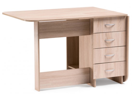 Стол-книжка Глория 606 М 182,2х78х75 с ящиками дуб сонома в Ростове-на-Дону