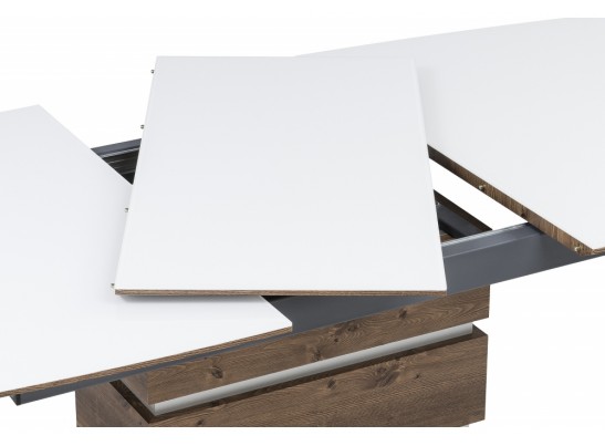 Стол на тумбе Фернан 140(180)х80х76 орех кантри / белый в Ростове-на-Дону