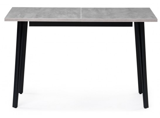 Стол раскладной Денвер Лофт 120(160)х75х75 25 мм бетон / черный матовый в Ростове-на-Дону