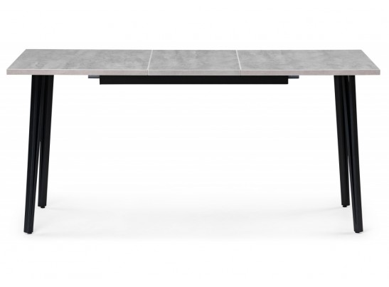 Стол раскладной Денвер Лофт 120(160)х75х75 25 мм бетон / черный матовый в Ростове-на-Дону
