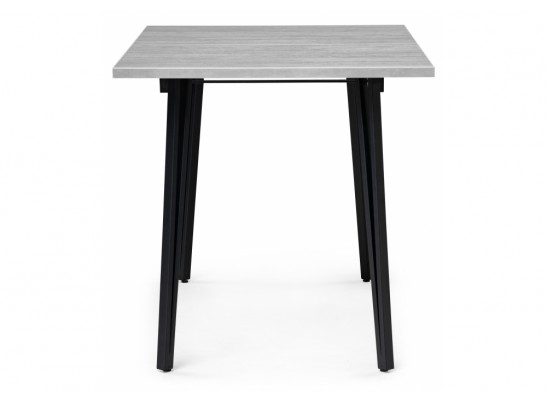 Стол раскладной Денвер Лофт 120(160)х75х75 25 мм бетон / черный матовый в Ростове-на-Дону