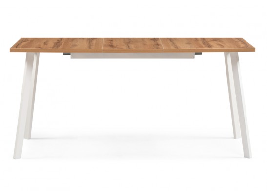 Стол раскладной Колон Лофт 120(160)х75х75 25 мм дуб вотан / белый матовый в Ростове-на-Дону