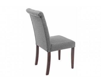 Стул Amelia dark walnut / fabric grey