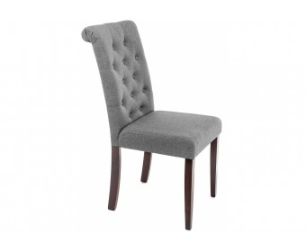 Стул Amelia dark walnut / fabric grey