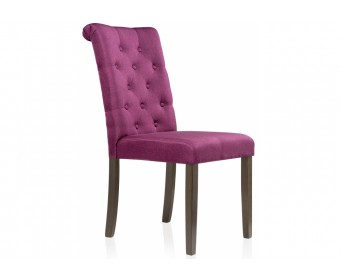 Стул Amelia dark walnut / fabric purple