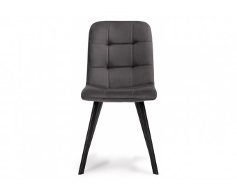 Стул на металлокаркасе Bruk dark gray / black