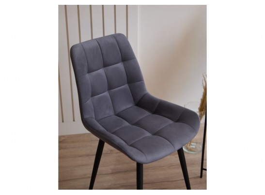 Стул на металлокаркасе Челси 360 К темно-серый (zd 995) / черный в Ростове-на-Дону