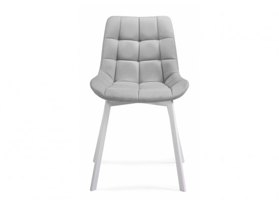 Стул на металлокаркасе Челси светло-серый / белый каркас в Ростове-на-Дону