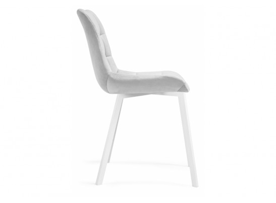 Стул на металлокаркасе Челси светло-серый / белый каркас в Ростове-на-Дону