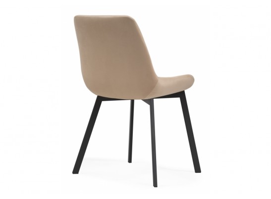 Стул на металлокаркасе Челси бежевый / черный в Ростове-на-Дону