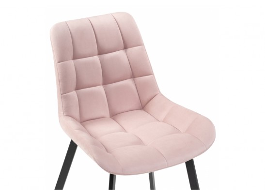 Стул на металлокаркасе Челси розовый / черный в Ростове-на-Дону