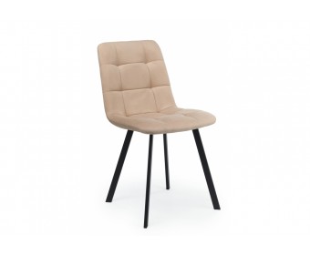 Стул на металлокаркасе Чилли бежевый / черный