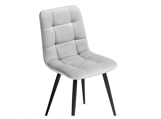 Стул на металлокаркасе Чилли К светло-серый / черный в Ростове-на-Дону