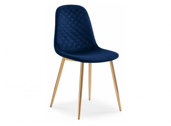 Стул на металлокаркасе Dabl dark blue / gold в Ростове-на-Дону