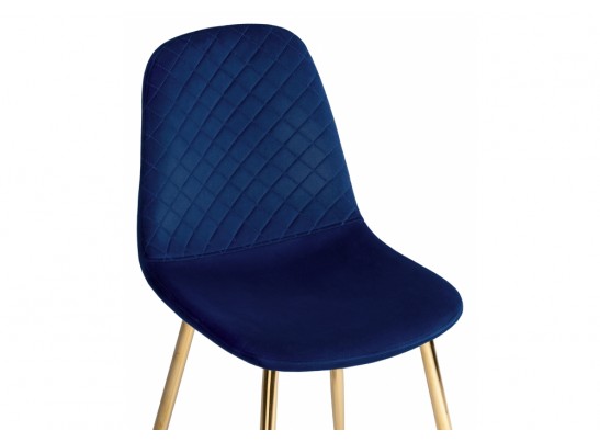 Стул на металлокаркасе Dabl dark blue / gold в Ростове-на-Дону Стул на металлокаркасе Dabl dark blue / gold в Ростове-на-Дону