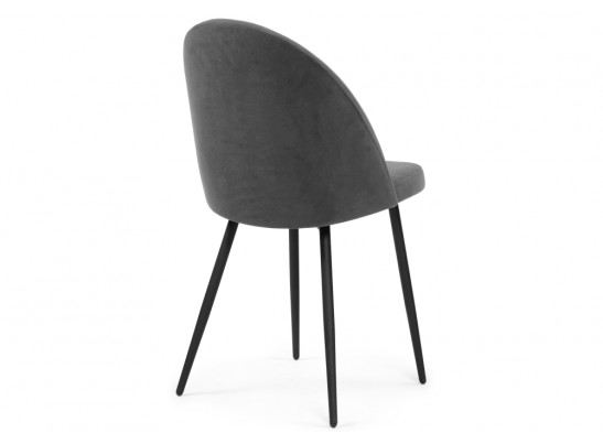 Стул на металлокаркасе Дагрун темно-серый / черный каркас в Ростове-на-Дону