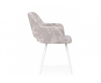 Стул на металлокаркасе Эолин латте (simple 008) / белый