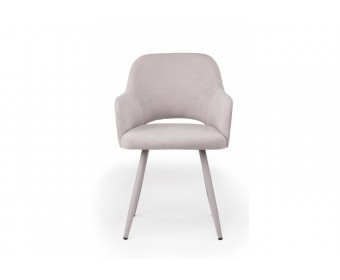 Стул на металлокаркасе Эолин светло-серый (glory 36) / серый