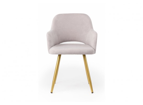 Стул на металлокаркасе Эолин светло-серый (glory 36) / золотой в Ростове-на-Дону