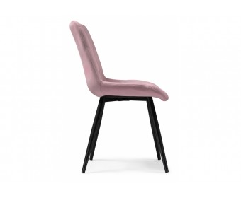 Стул на металлокаркасе Fox black / light purple