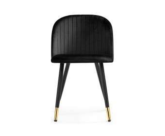 Стул на металлокаркасе Gabi black / black / gold