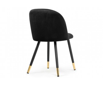Стул на металлокаркасе Gabi black / black / gold