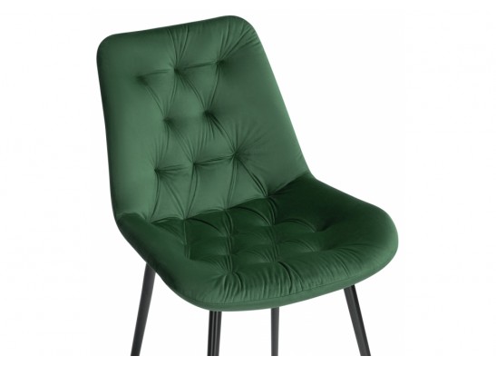 Стул на металлокаркасе Гояр изумрудный / черный глянец в Ростове-на-Дону