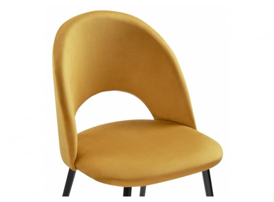 Стул на металлокаркасе Ирре confetti chai tea / черный глянец в Ростове-на-Дону