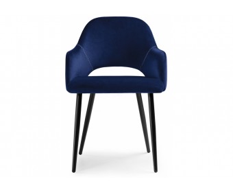 Стул на металлокаркасе Konor dark blue / black