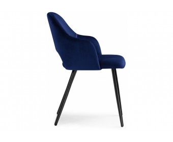 Стул на металлокаркасе Konor dark blue / black