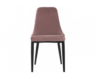 Стул на металлокаркасе Kora light purple / black
