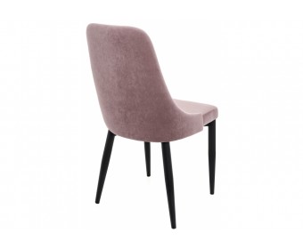 Стул на металлокаркасе Kora light purple / black