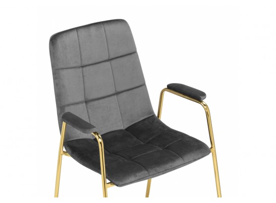 Стул на металлокаркасе Lana dark grey / gold в Ростове-на-Дону