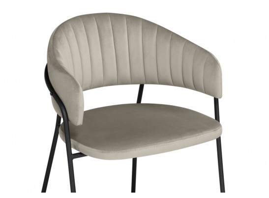 Стул на металлокаркасе Лукас бежевый / черный каркас в Ростове-на-Дону