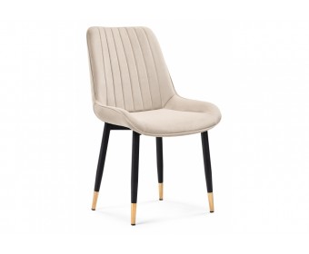 Стул на металлокаркасе Seda 1 beige / gold / black