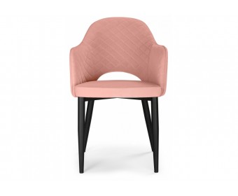 Стул на металлокаркасе Vener coral / black