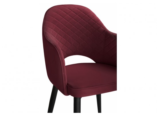 Стул на металлокаркасе Vener wine red / black в Ростове-на-Дону
