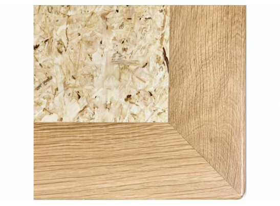 Журнальный столик SHT-S39 70 / 70 дуб / OSB прозрачный лак в Ростове-на-Дону