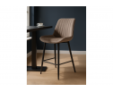 Полубарный стул Вейв латте / черный в Ростове-на-Дону