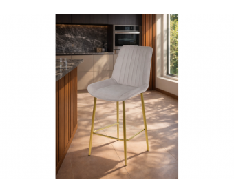 Полубарный стул Седа латте (zd 290) / золотой
