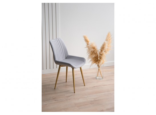 Стул на металлокаркасе Седа 360 светло-серый (zd 960) / золотой в Ростове-на-Дону