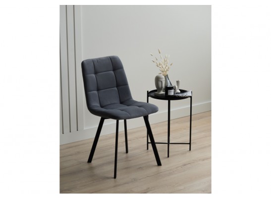 Стул на металлокаркасе Чилли темно-серый / черный в Ростове-на-Дону