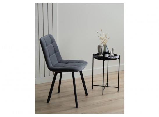 Стул на металлокаркасе Чилли темно-серый / черный в Ростове-на-Дону