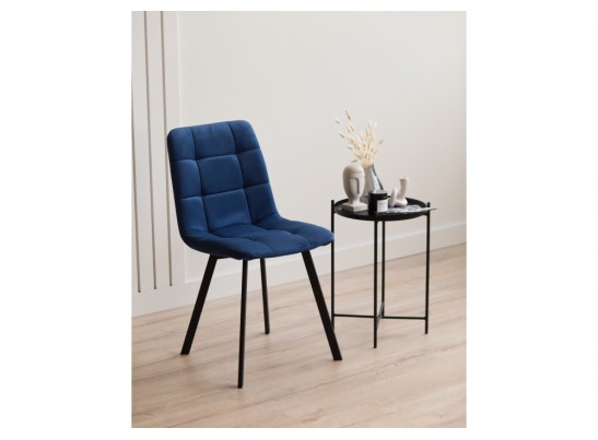 Стул на металлокаркасе Чилли синий / черный в Ростове-на-Дону