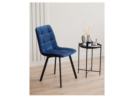 Стул на металлокаркасе Чилли синий / черный в Ростове-на-Дону